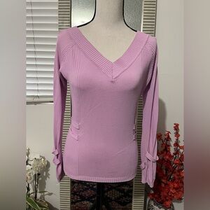 Lady Mei Light Purple Long Sleeve Top